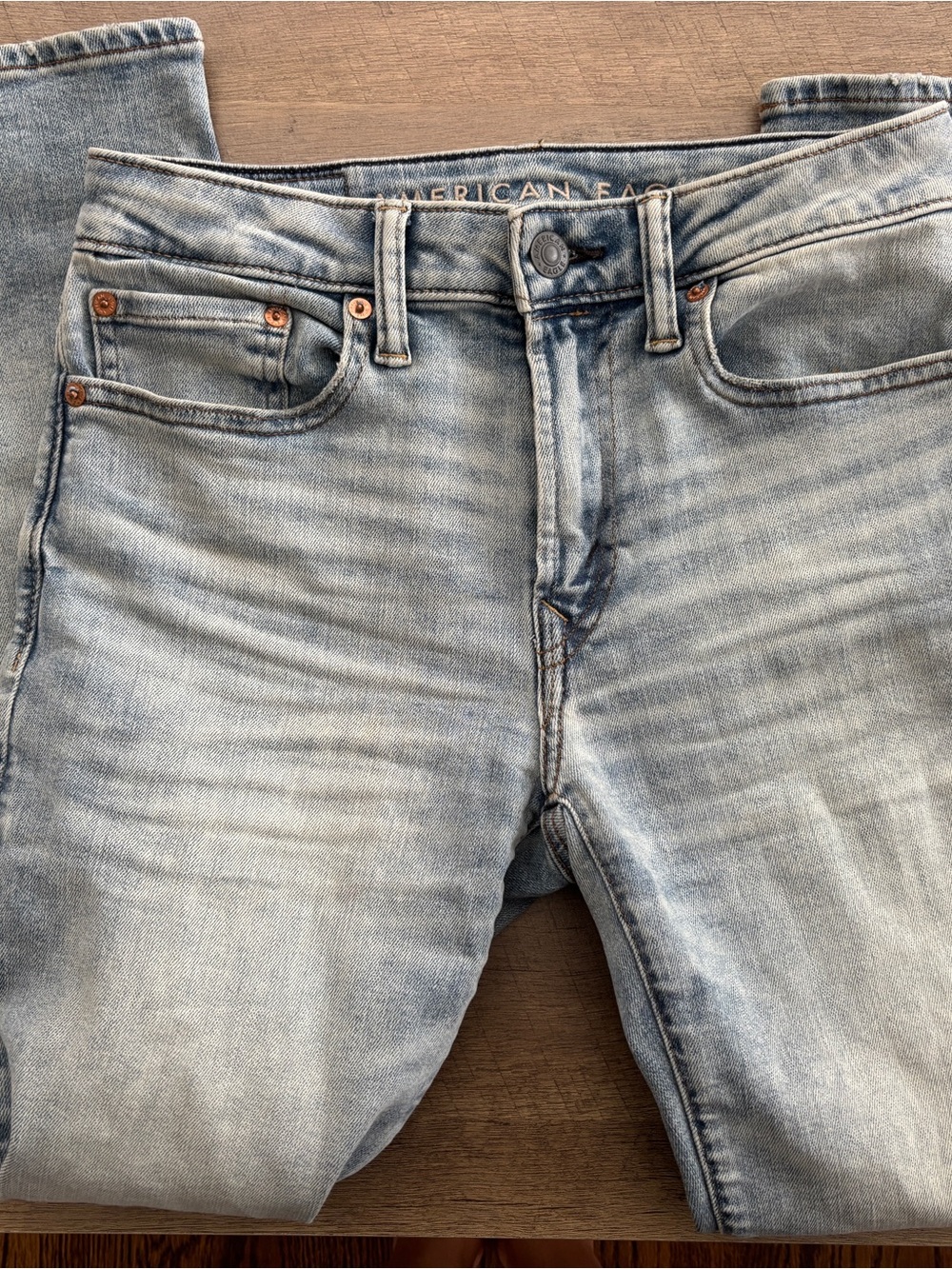American Eagle Outfitters Men’s Light Wash Straight Jeans